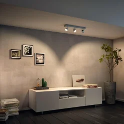 3 lyskilder LED spot Star, warmglow, hvit