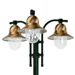 3 lyskilder lyktestolpe Toscane, grønn