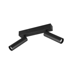 Ambala LED downlight, 2 lyskilder, svart, metall, CCT, dimbar