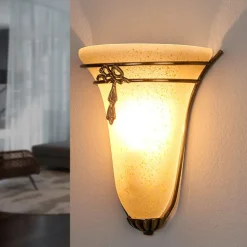 Antikk virkende vegglampe ASCANA