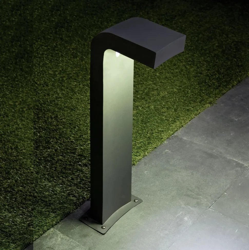 Antrasittfarget gatelampe KLAMP