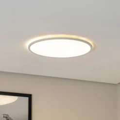 Aqua LED-panel, Ø 50 cm, hvit, metall/plast CCT dimbar