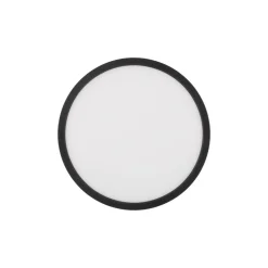 Aqua LED-panel, Ø 30 cm, svart, metall/plast, CCT dimbar