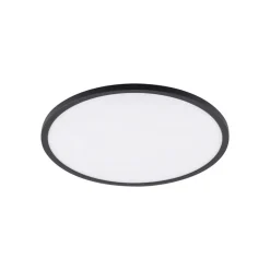 Aqua LED-panel, Ø 40 cm, svart, metall/plast, CCT dimbar