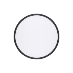 Aqua LED-panel, Ø 40 cm, svart, metall/plast, CCT dimbar