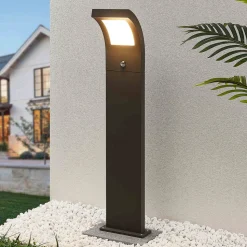 Arcchio Advik LED-veilampe, 100 cm, antrasitt, sensor, IP54