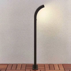 Arcchio Advik LED-veilampe, 100 cm, antrasitt, sensor, IP54