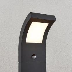 Arcchio Advik LED-veilampe, 100 cm, antrasitt, sensor, IP54
