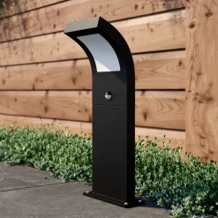 Arcchio Advik LED-veilampe, 60 cm, antrasitt, sensor, IP54