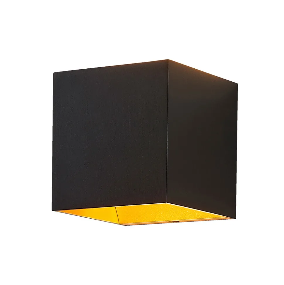 Arcchio Aldrina LED-vegglampe, svart, sett med 2 stk