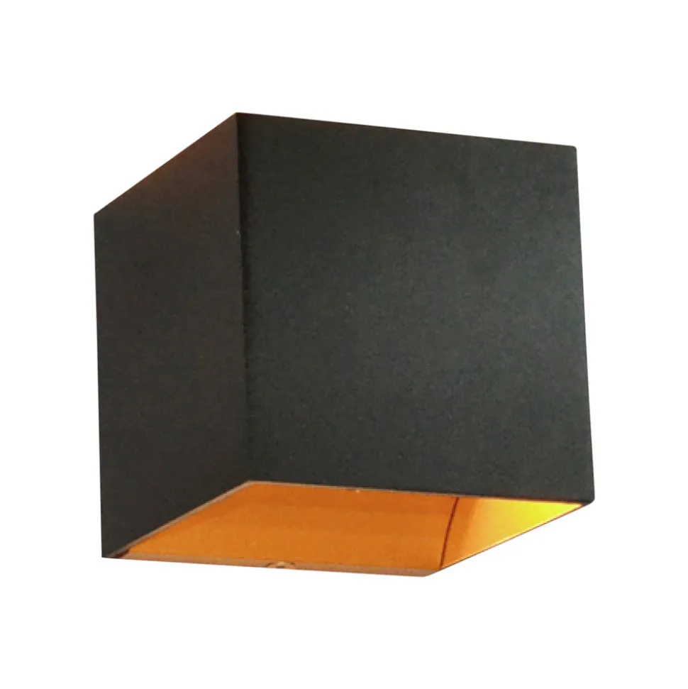 Arcchio Aldrina LED-vegglampe, svart, sett med 2 stk