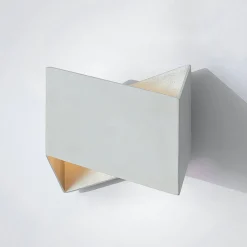 Arcchio Assona vegglampe, hvit-sølv