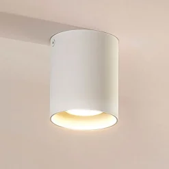 Arcchio downlight Carson, høyde 10 cm, hvit, aluminium