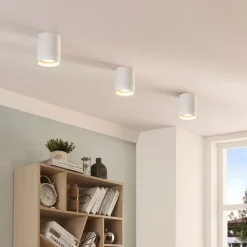 Arcchio downlight Carson, høyde 10 cm, hvit, aluminium