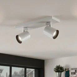 Arcchio downlight Iavo, 30 cm, hvit, 2 lyskilder, metall