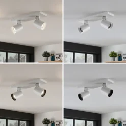 Arcchio downlight Iavo, 30 cm, hvit, 2 lyskilder, metall