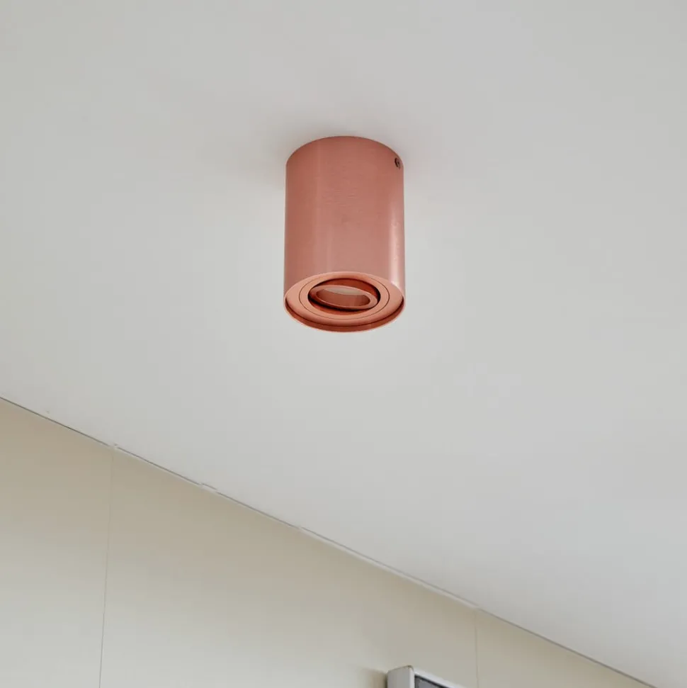 Arcchio downlight Jolina, rund, kobber, 13 cm, metall