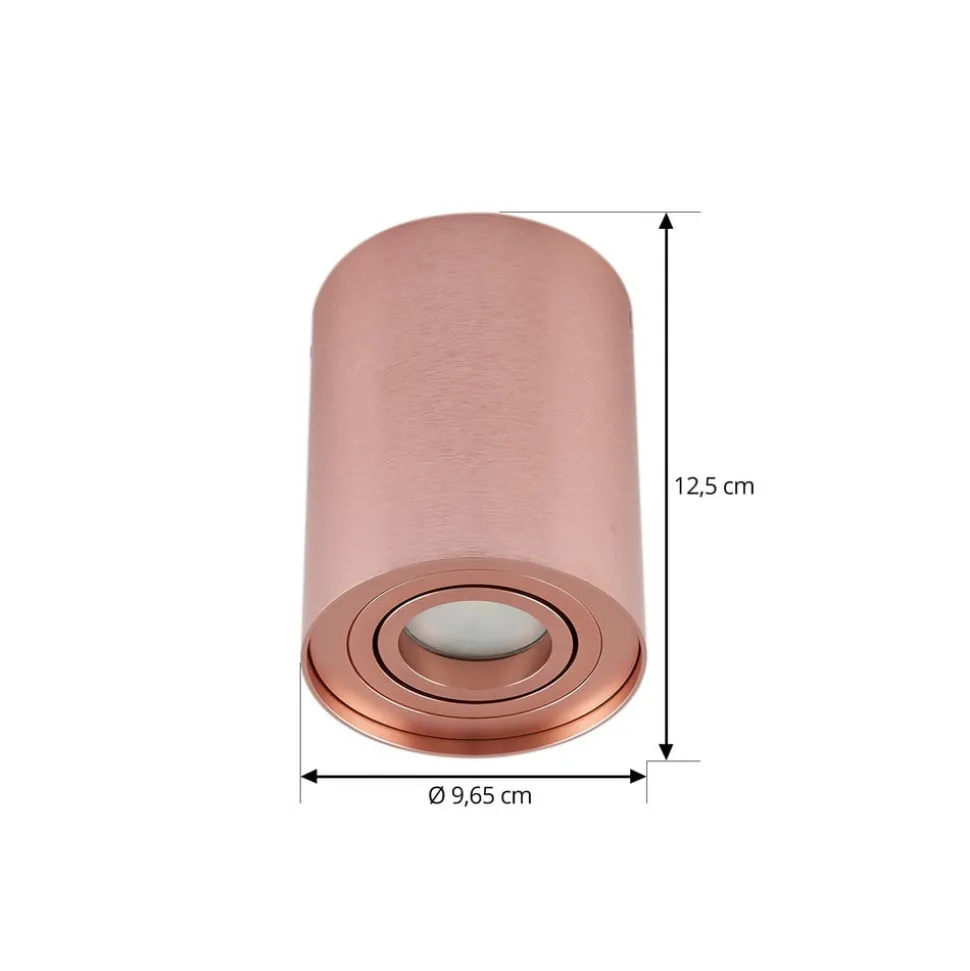 Arcchio downlight Jolina, rund, kobber, 13 cm, metall