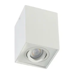Arcchio downlight Jolina, kantet, hvit, 13 cm, metall