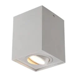 Arcchio downlight Jolina, kantet, hvit, 13 cm, metall
