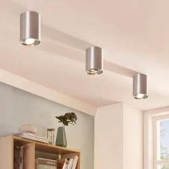 Arcchio downlight Jolina, rund, grå, 13 cm, metall