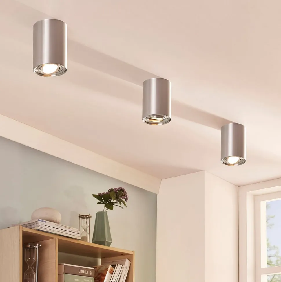 Arcchio downlight Jolina, rund, grå, 13 cm, metall