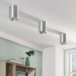 Arcchio downlight Jolina, rund, grå, 13 cm, metall