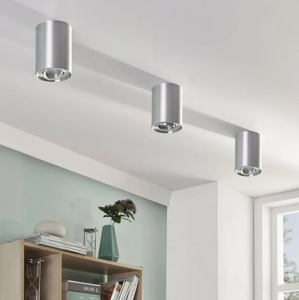 Arcchio downlight Jolina, rund, grå, 13 cm, metall