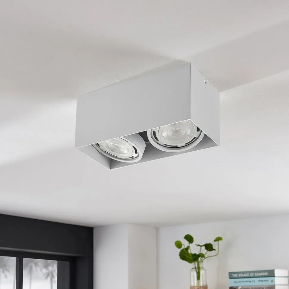 Arcchio downlight Mabel, 2 lyskilder, 27 cm, hvit, GU10