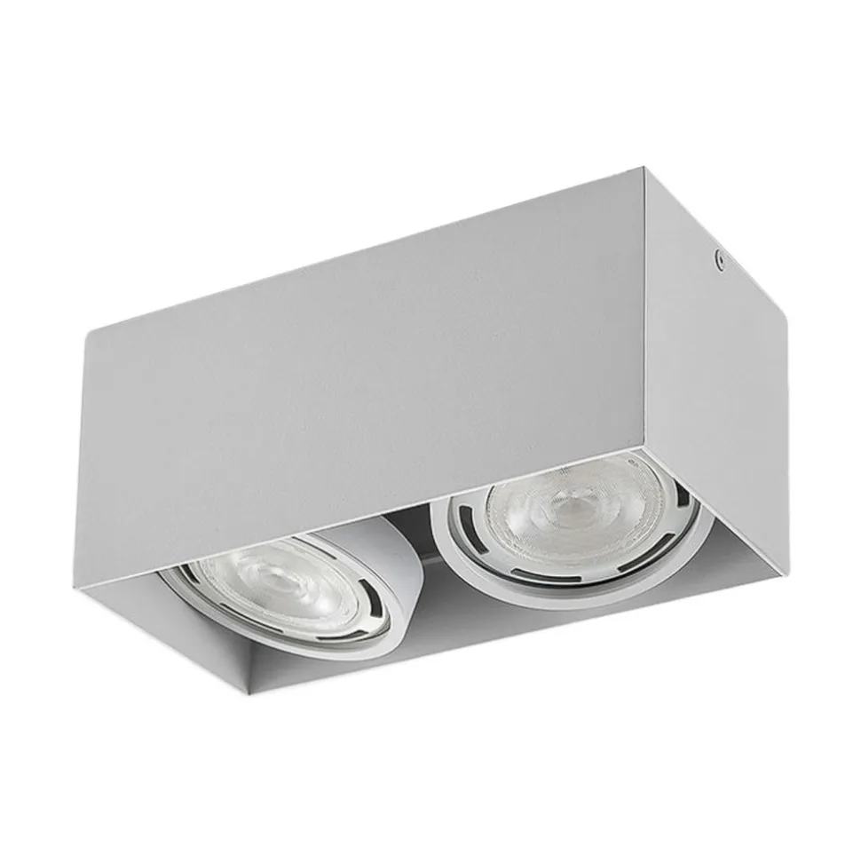 Arcchio downlight Mabel, 2 lyskilder, 27 cm, hvit, GU10