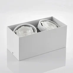 Arcchio downlight Mabel, 2 lyskilder, 27 cm, hvit, GU10