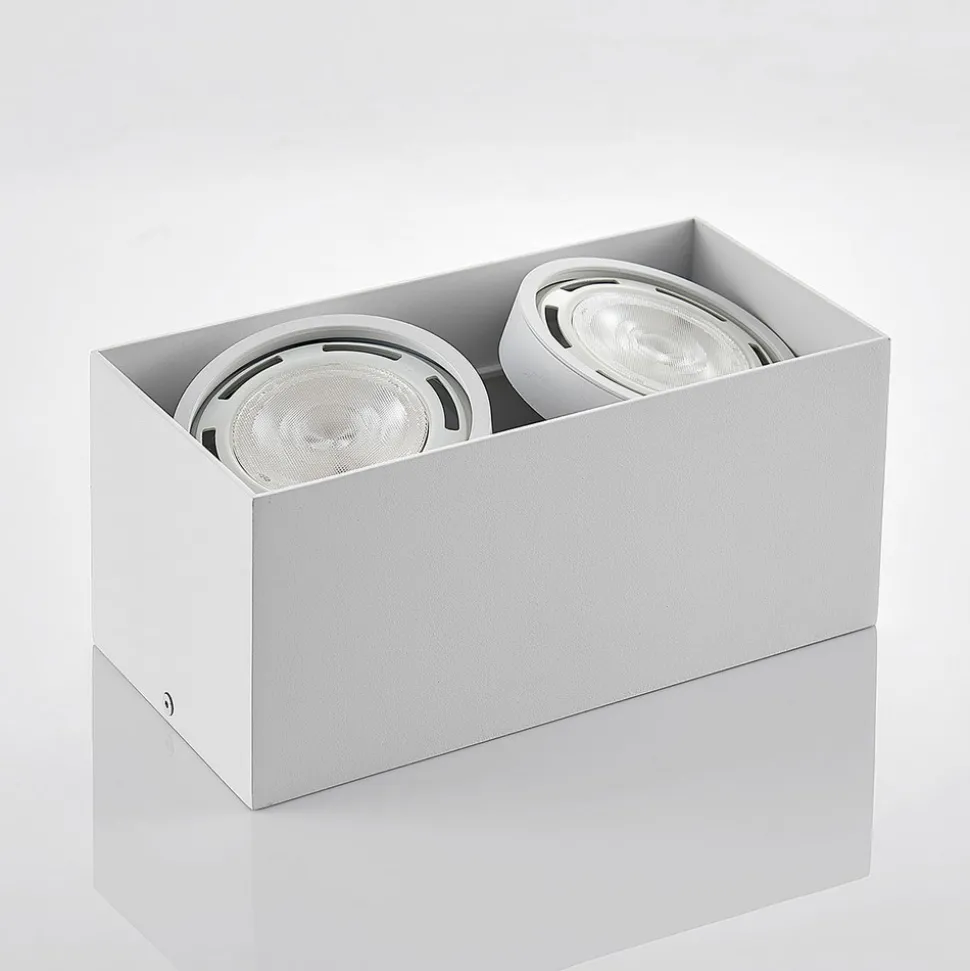 Arcchio downlight Mabel, 2 lyskilder, 27 cm, hvit, GU10