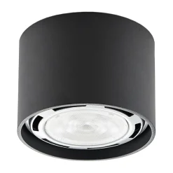 Arcchio downlight Mabel, Ø 12 cm, grå, metall, GU10