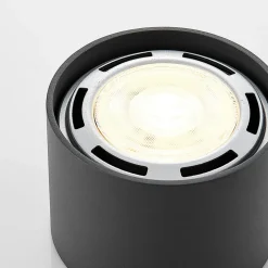 Arcchio downlight Mabel, Ø 12 cm, grå, metall, GU10