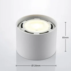 Arcchio downlight Mabel, Ø 12 cm, hvit, metall, GU10
