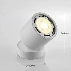 Arcchio downlight Mabel, Ø12cm, hvit, justerbar, GU10