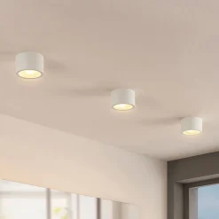 Arcchio downlight Nieva, G9, hvit, rund, Ø 10cm, metall