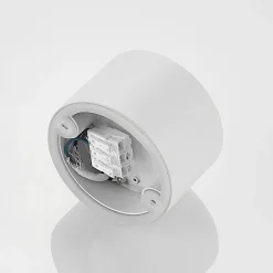 Arcchio downlight Nieva, G9, hvit, rund, Ø 10cm, metall