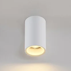 Arcchio downlight Olivir, hvit, metall, Ø 6cm, GU10, IP44