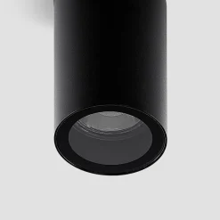 Arcchio downlight Olivir, svart, metall, Ø 6cm, GU10, IP44