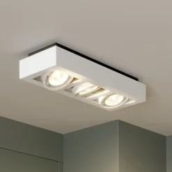 Arcchio downlight Ronka, 50 cm, 3 lyskilder, hvit, GU10