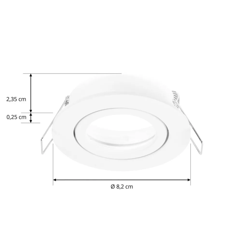 Arcchio downlight Zyron, hvit, Ø 8,2 cm