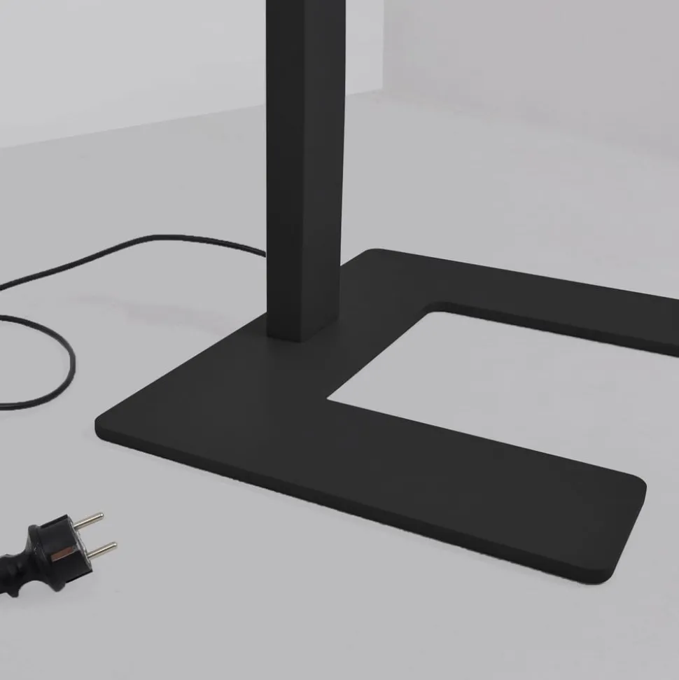 Arcchio gulvlampe til kontor Aila, svart, dagslyssensor