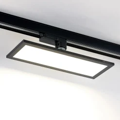 Arcchio Hairis LED-panel, 30 cm, svart, 4000 K