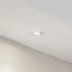 Arcchio Harcos LED-downlight, hvit, Ø 8 cm, 4 000K