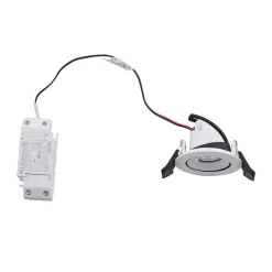 Arcchio Harcos LED-downlight, hvit, Ø 8 cm, 4 000K