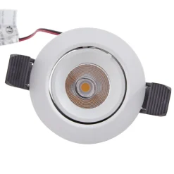 Arcchio Harcos LED-downlight, hvit, Ø 8 cm, 4 000K