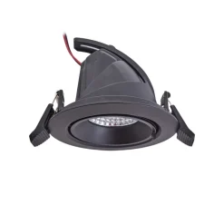 Arcchio Harcos LED-downlight, svart, Ø 11 cm, 4 000K