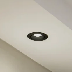 Arcchio Harcos LED-downlight, svart, Ø 11 cm, 4 000K