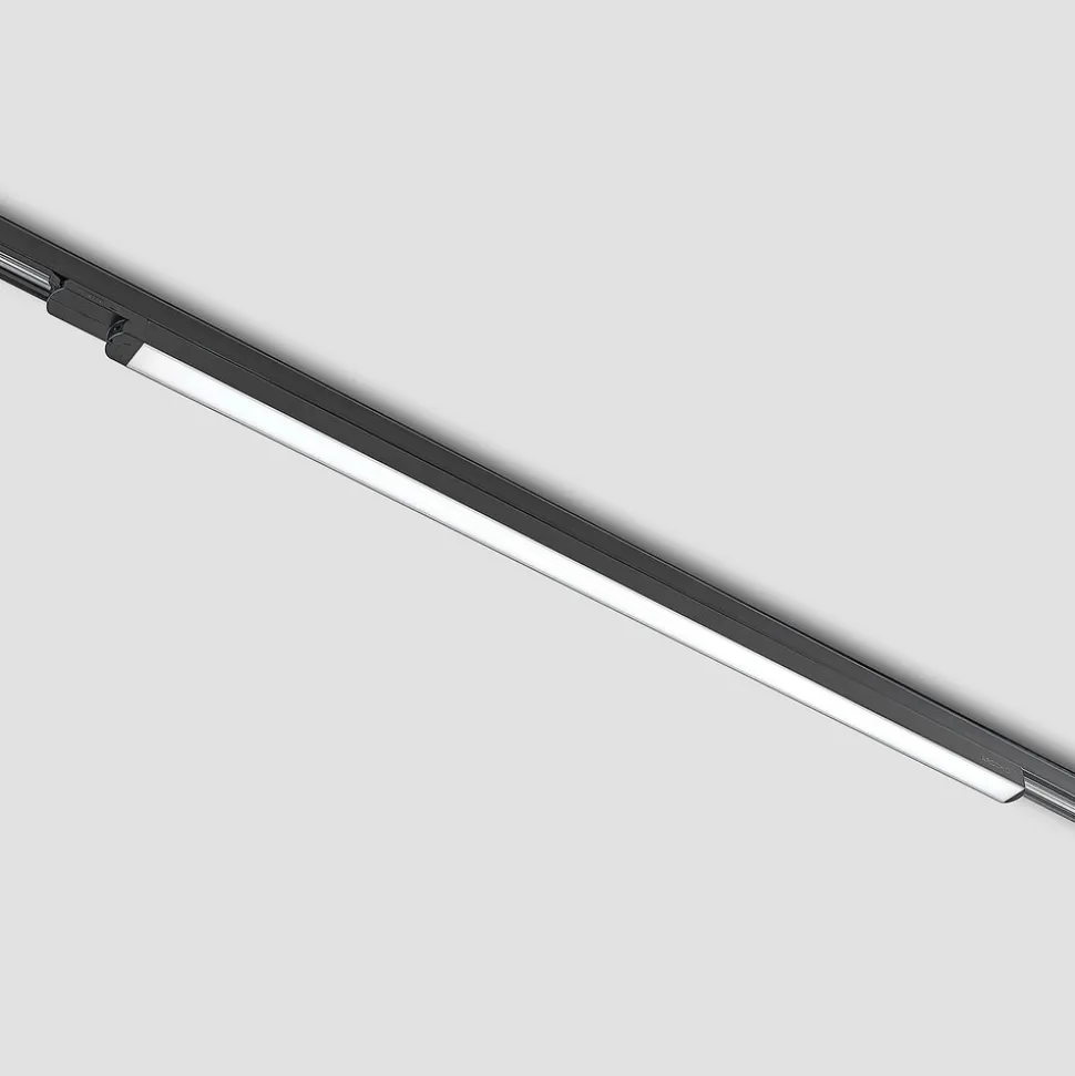 Arcchio Harlow LED-skinnelampe, svart, 109 cm, 4 000 K